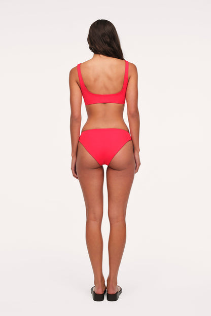 Low Waist Bikini Bottom | Smooth Cayenne