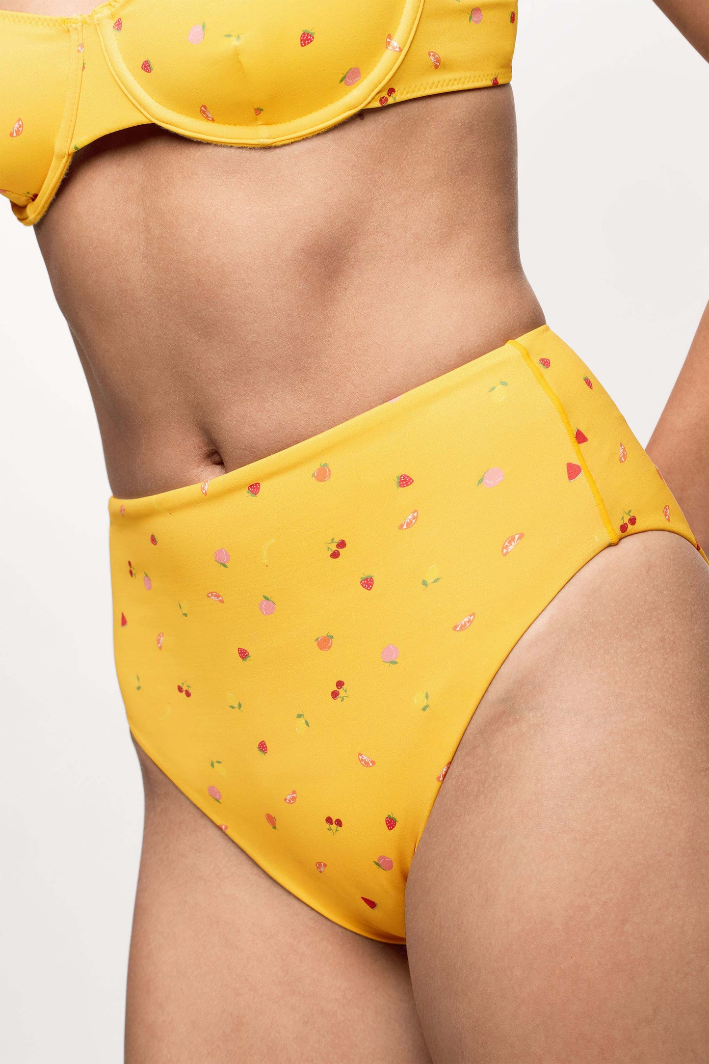 High Waist Bikini Bottom | Fruit Salad