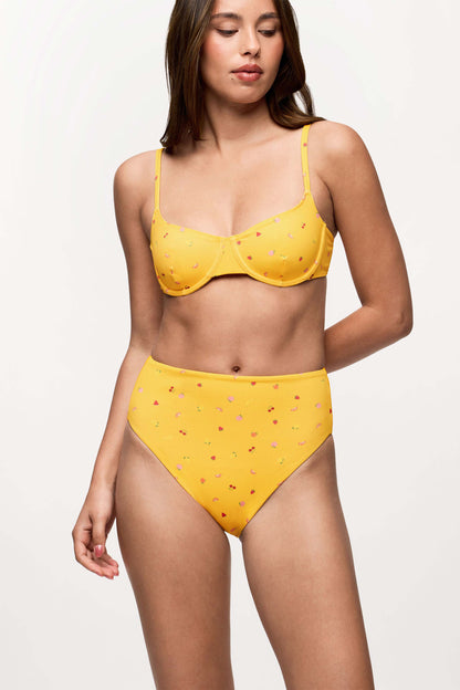High Waist Bikini Bottom | Fruit Salad