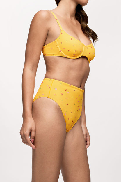 High Waist Bikini Bottom | Fruit Salad