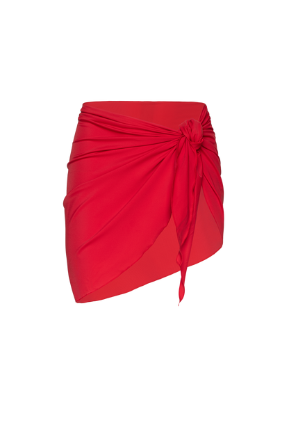 Swim Sarong | Smooth Cayenne