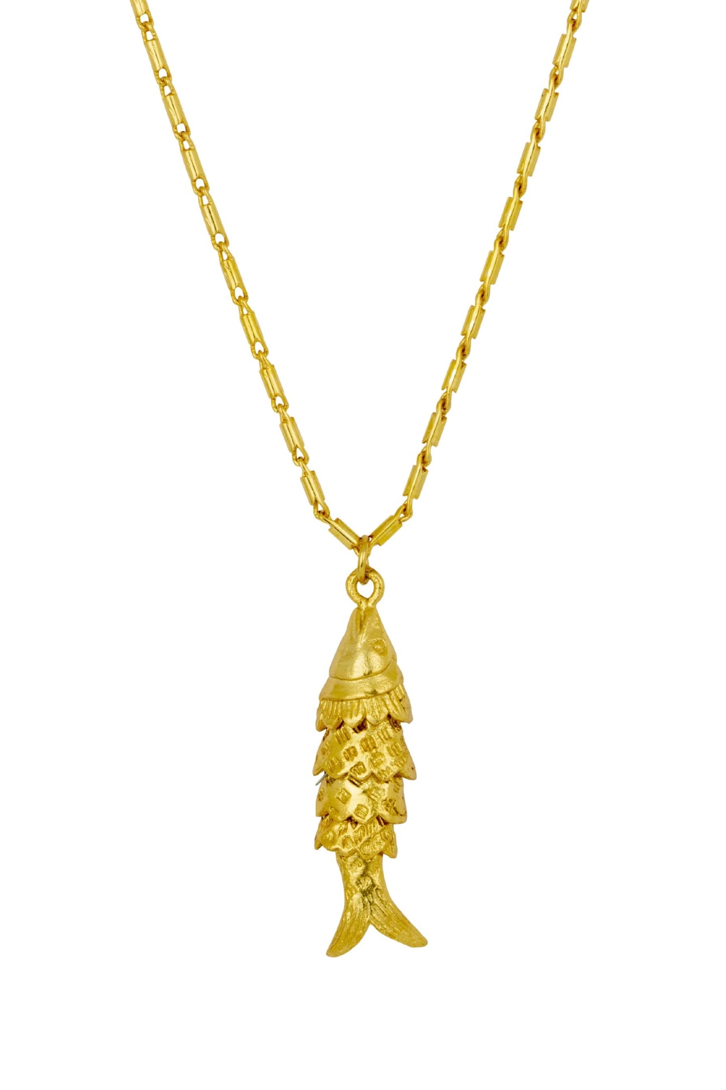 Goldie Fish Pendant Necklace