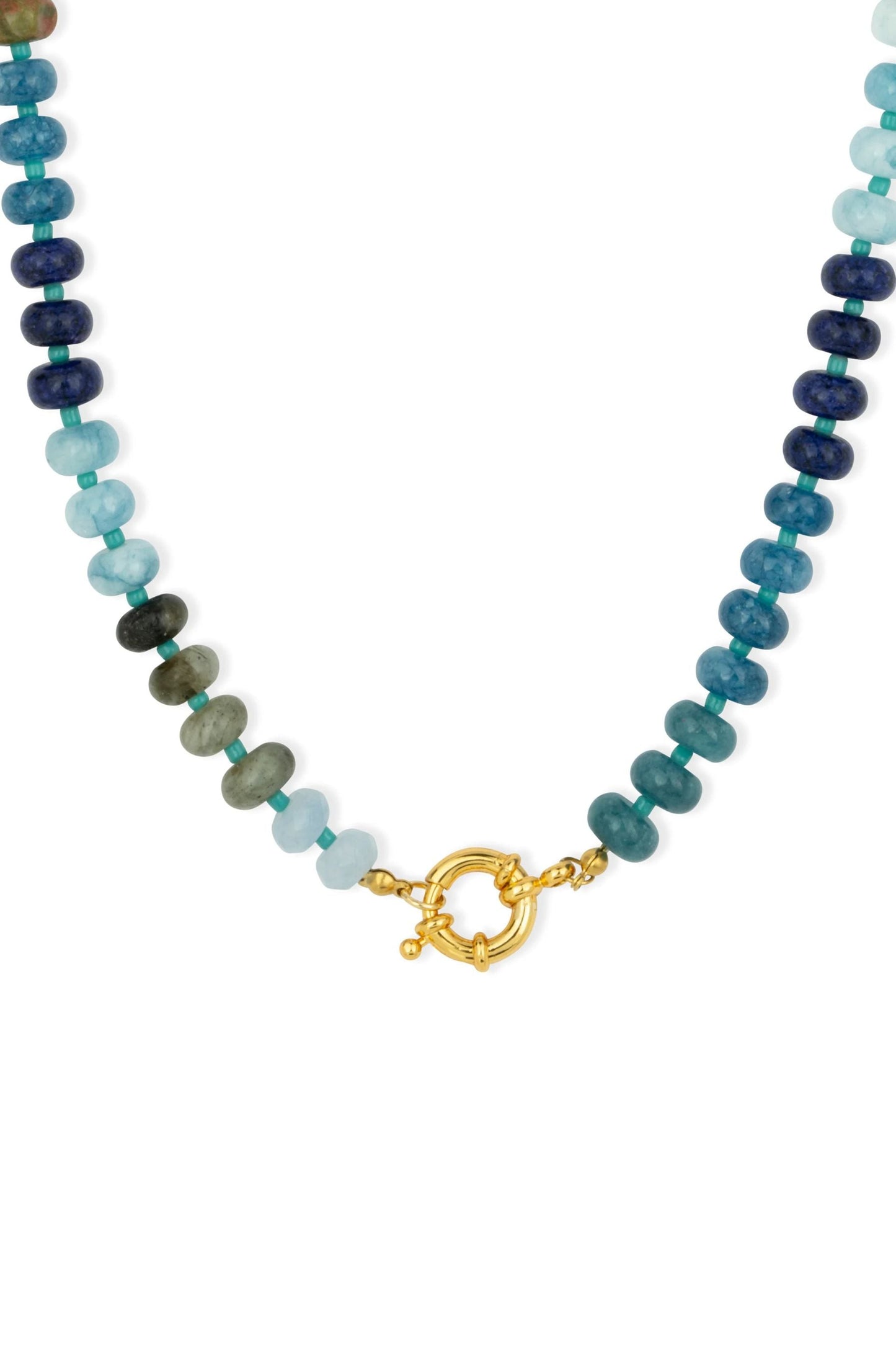 Marnie Bead Necklace - Blue