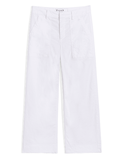 WEXFORD PATCH POCKET White, Italian Performance Linen