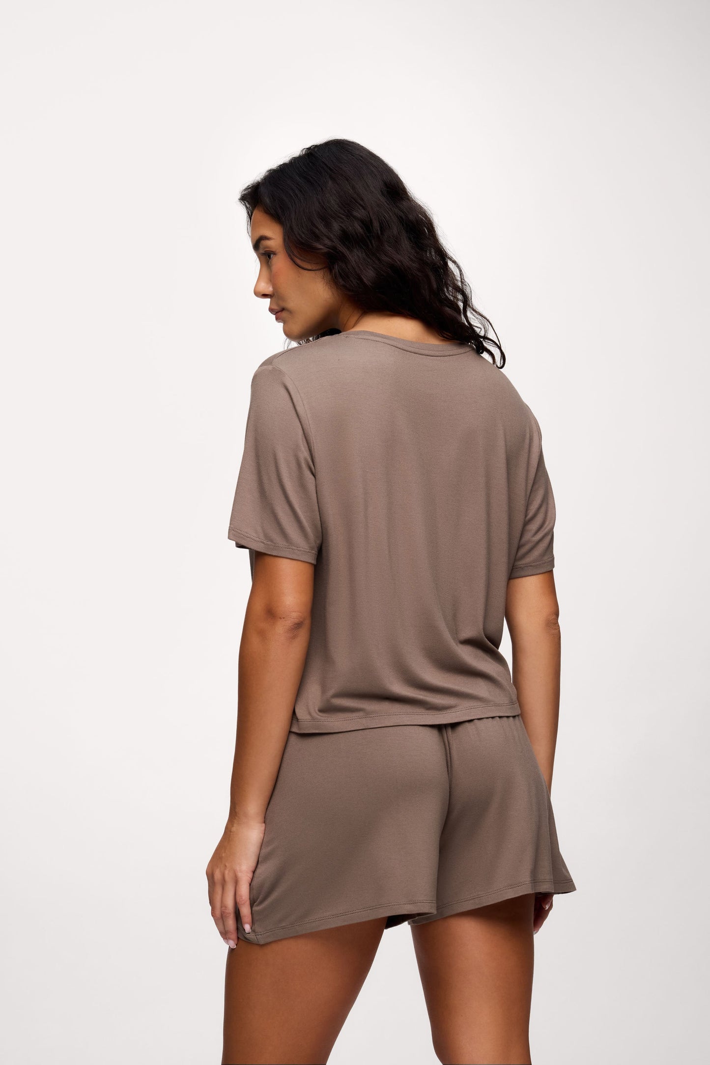 Pajama Short Set | Mocha