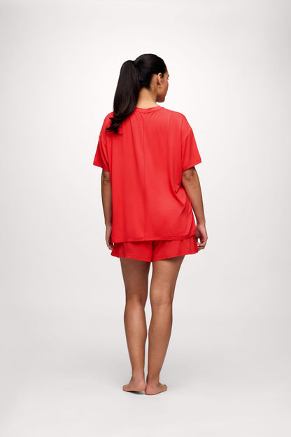 Boyfriend Pajama Tee | Hibiscus