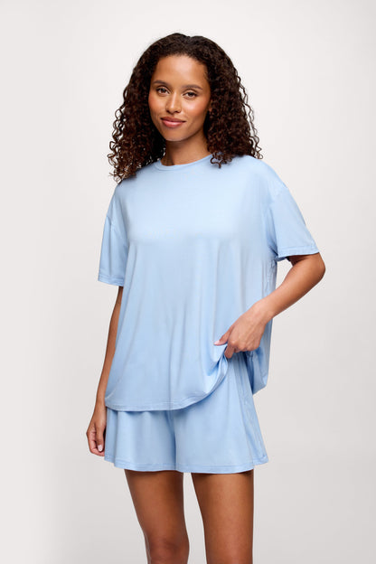 Boyfriend Pajama Tee | Sky