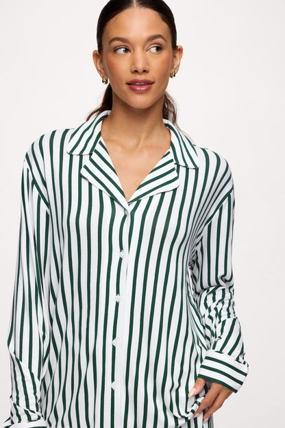 Button Front Pajama Set | Hunter