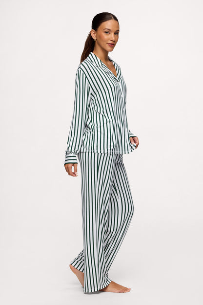 Button Front Pajama Set | Hunter