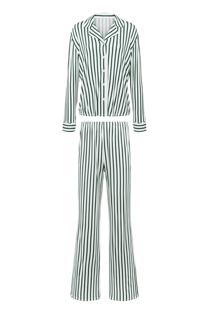 Button Front Pajama Set | Hunter