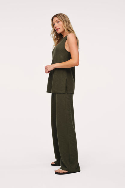 Resort Pant Set | Darkest Olive