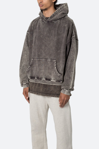 Washed Acid Hoodie - Black