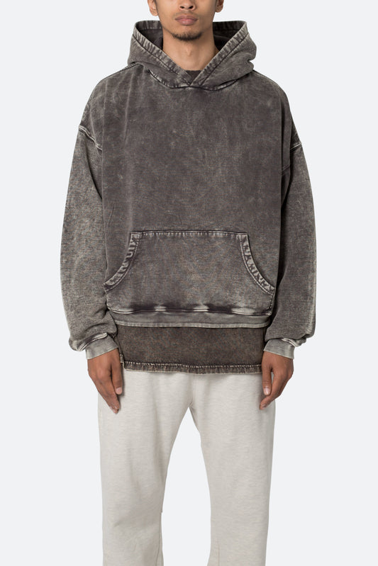 Washed Acid Hoodie - Black