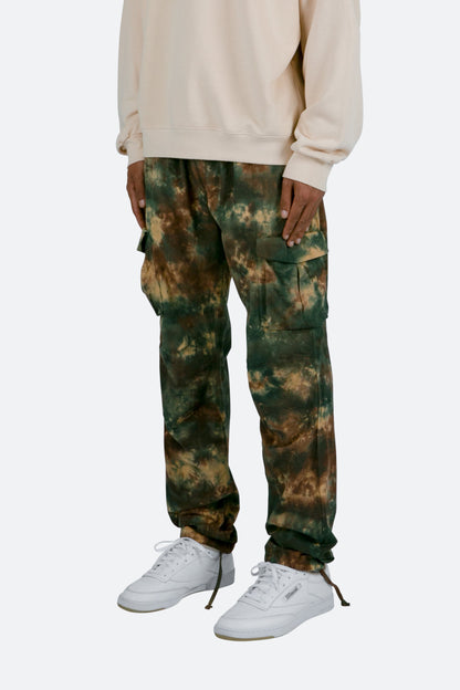 Washed Camo Cargo Pants - Camo