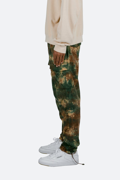 Washed Camo Cargo Pants - Camo