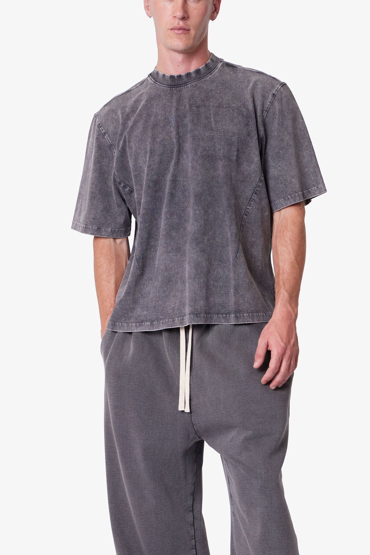 Washed Dart Tee - Vintage Black