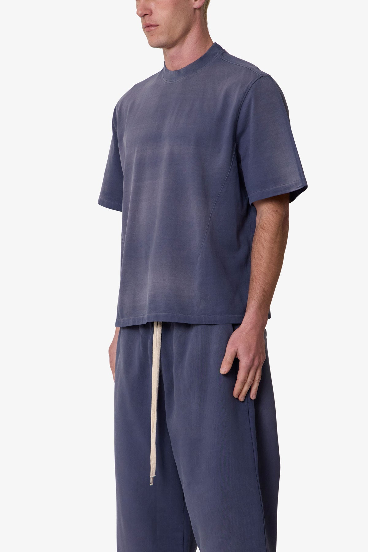 Washed Dart Tee - Washed Navy