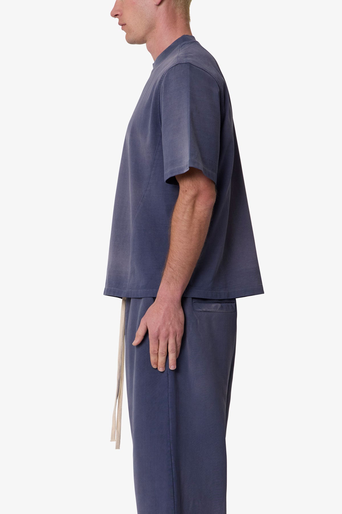 Washed Dart Tee - Washed Navy