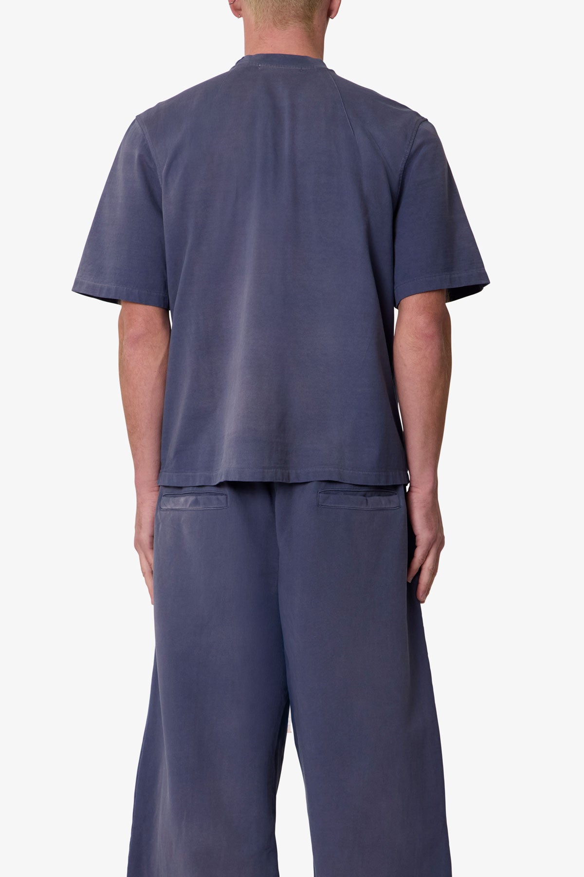 Washed Dart Tee - Washed Navy