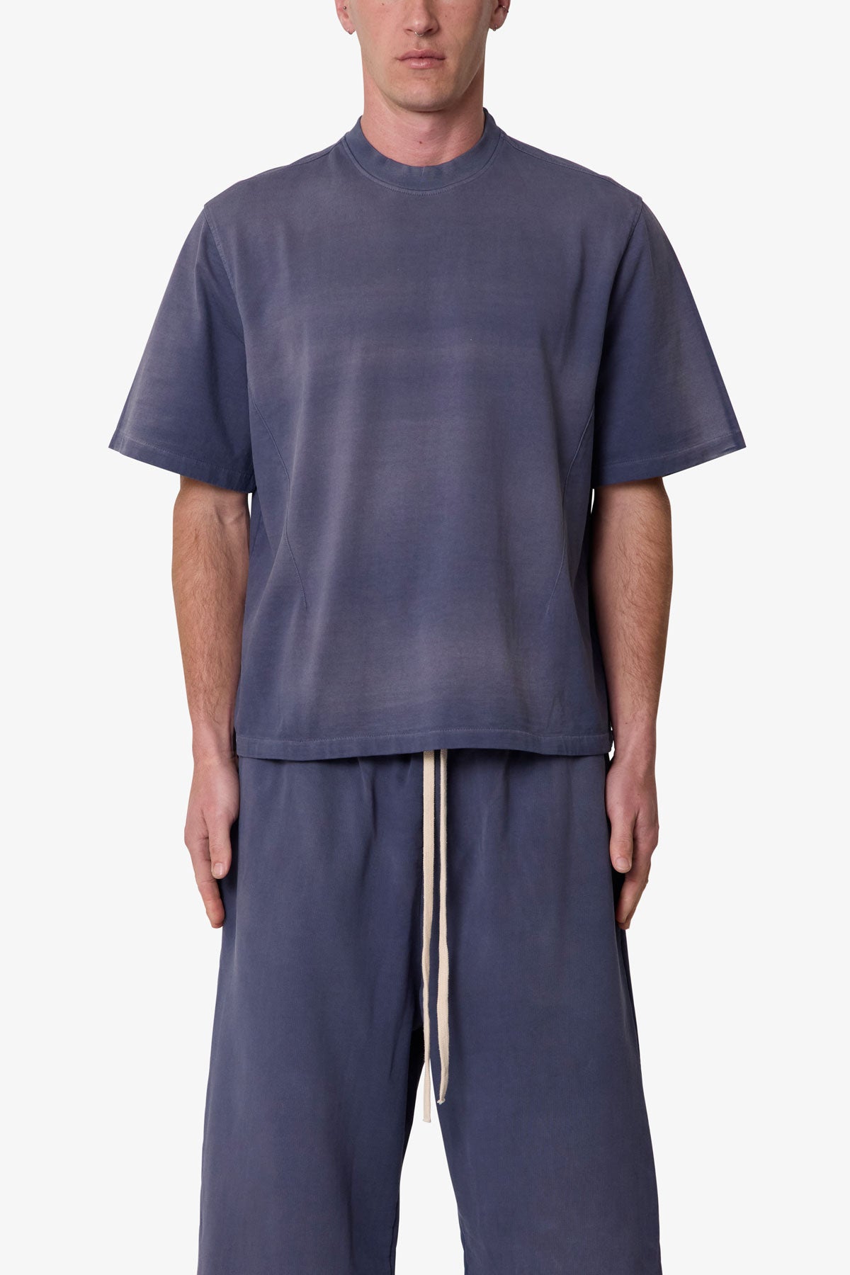 Washed Dart Tee - Washed Navy