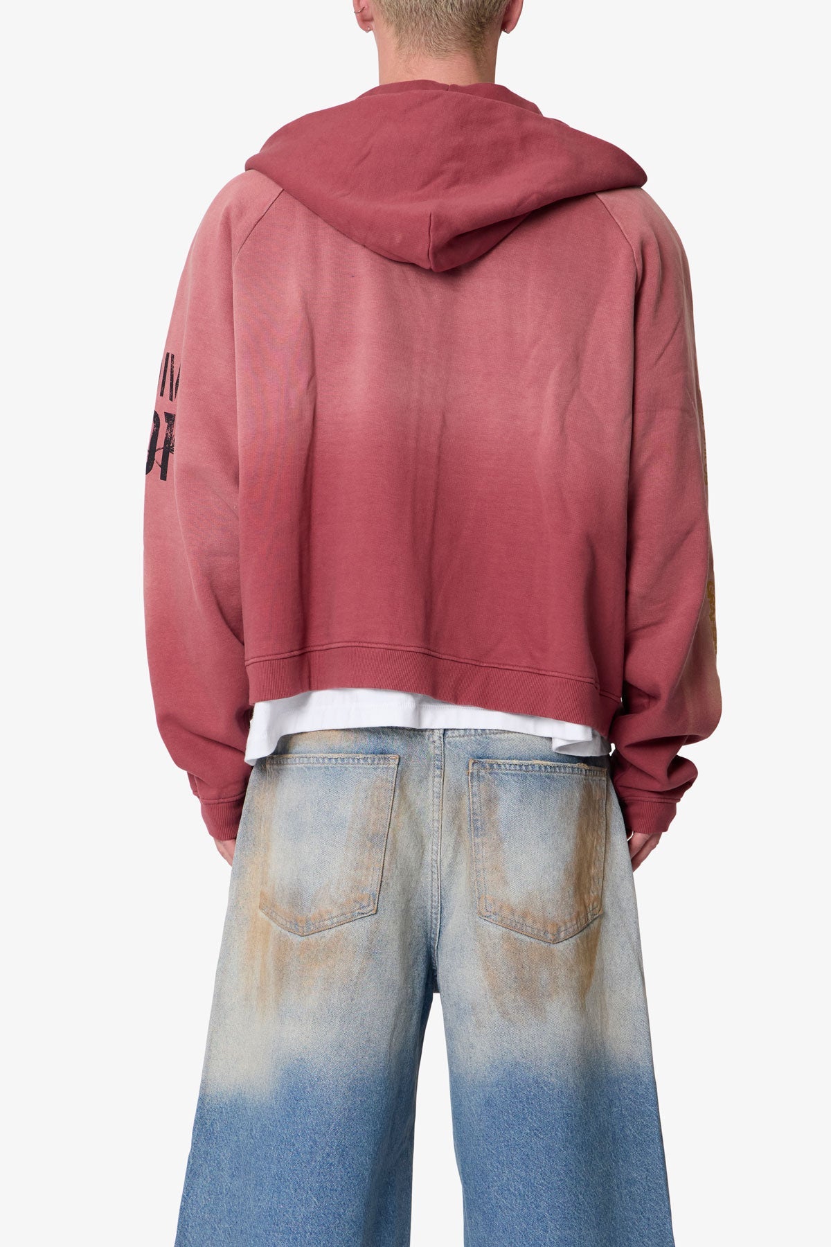 Washed Infantry Hoodie - Red
