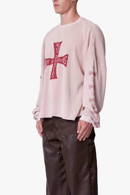 Washed LA Thermal Shirt - Faded Rose