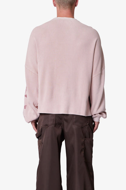 Washed LA Thermal Shirt - Faded Rose