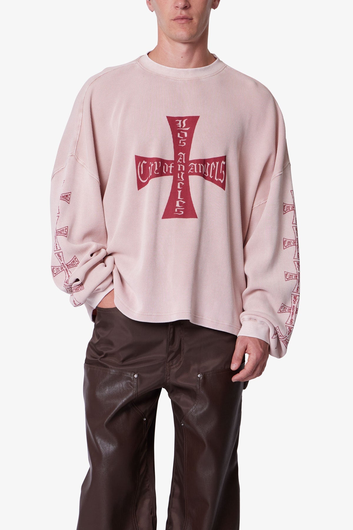 Washed LA Thermal Shirt - Faded Rose