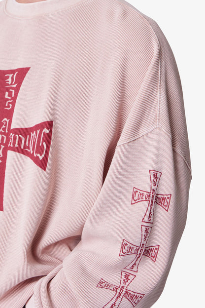 Washed LA Thermal Shirt - Faded Rose