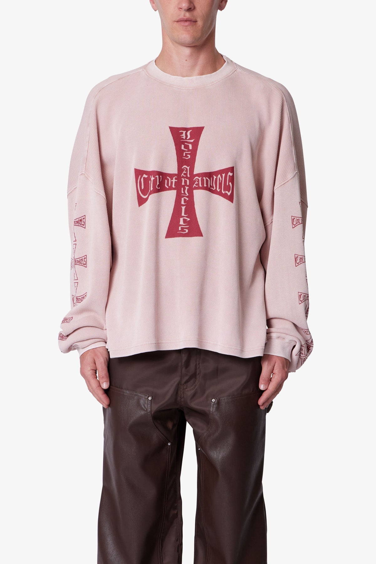 Washed LA Thermal Shirt - Faded Rose