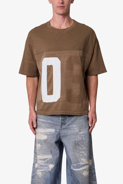 Washed Repatched Tee - Brown
