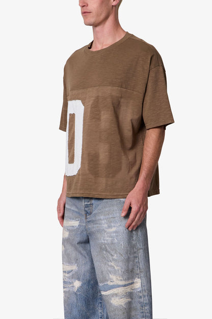Washed Repatched Tee - Brown