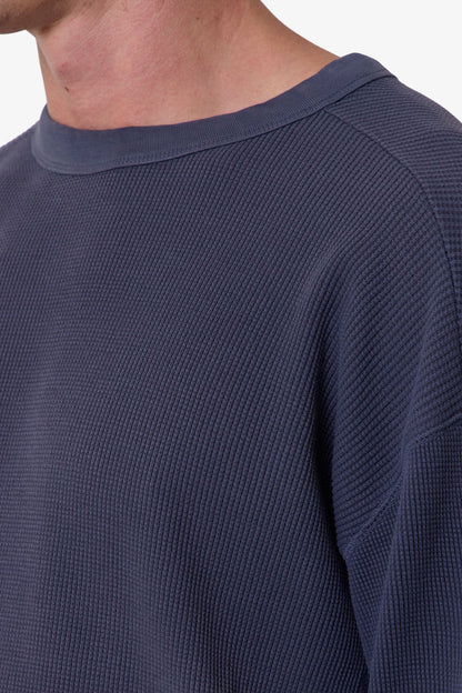 Washed Thermal L/S Tee - Washed Navy
