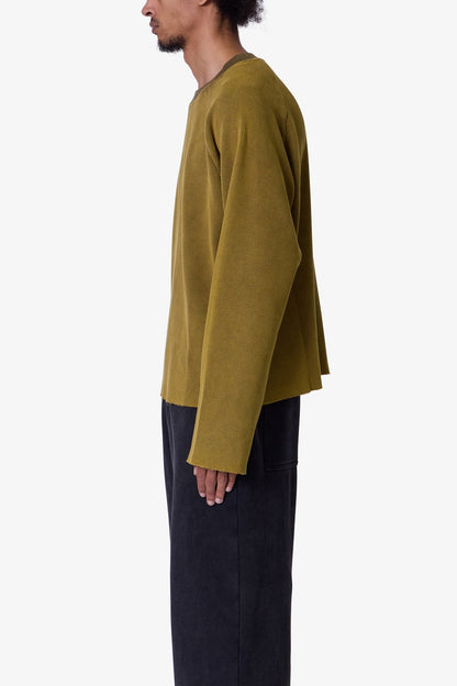 Washed Thermal L/S Tee - Washed Olive