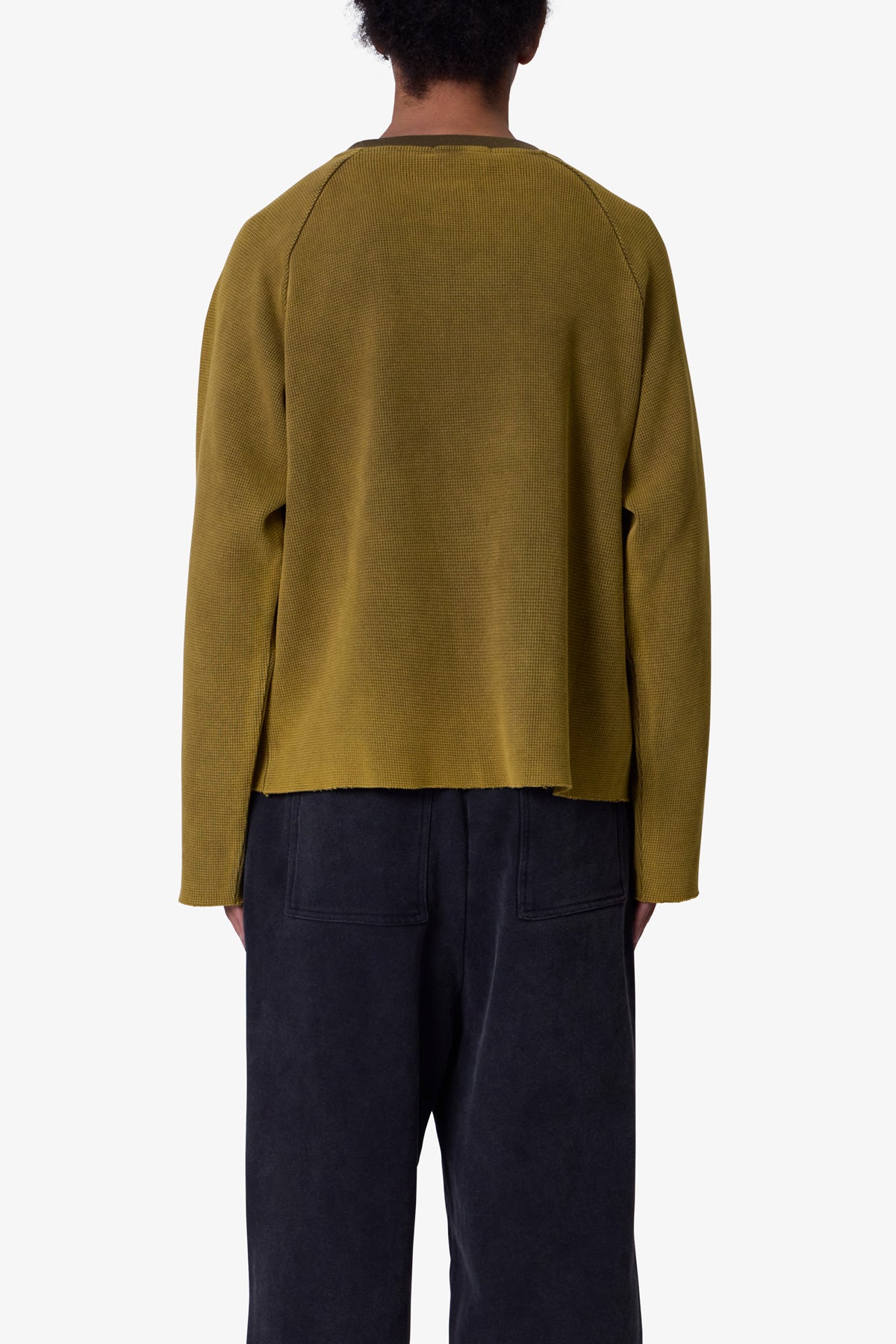 Washed Thermal L/S Tee - Washed Olive