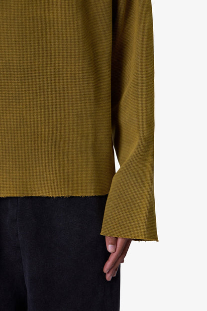 Washed Thermal L/S Tee - Washed Olive