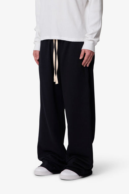 Washed Ultra Baggy Sweatpants - Black