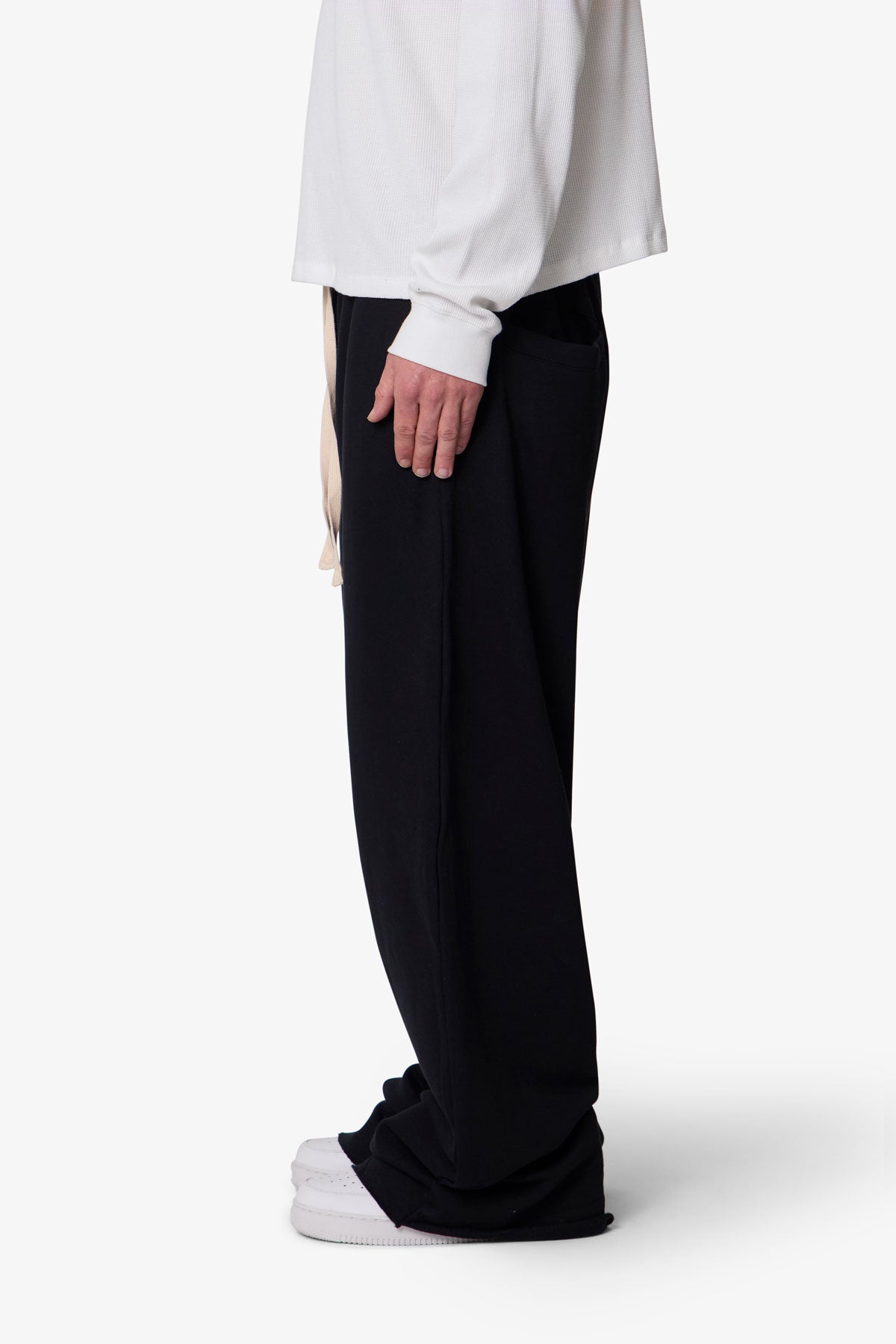 Washed Ultra Baggy Sweatpants - Black