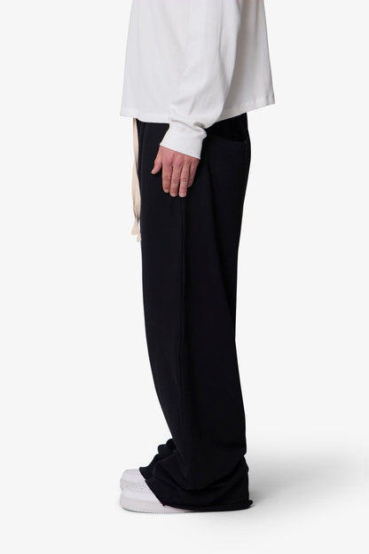 Washed Ultra Baggy Sweatpants - Black