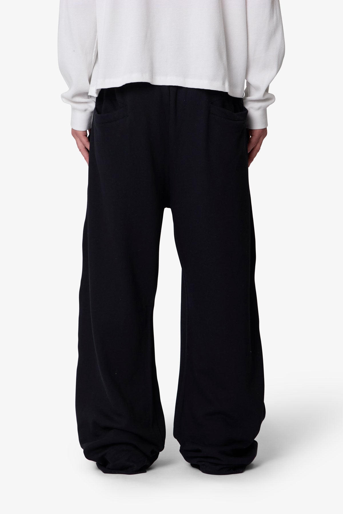 Washed Ultra Baggy Sweatpants - Black