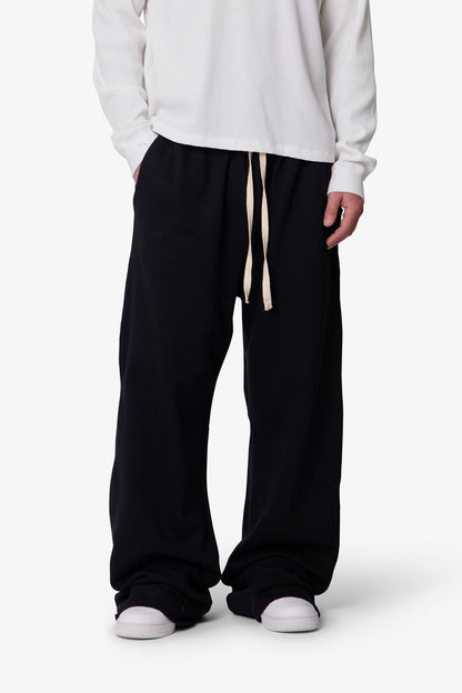 Washed Ultra Baggy Sweatpants - Black