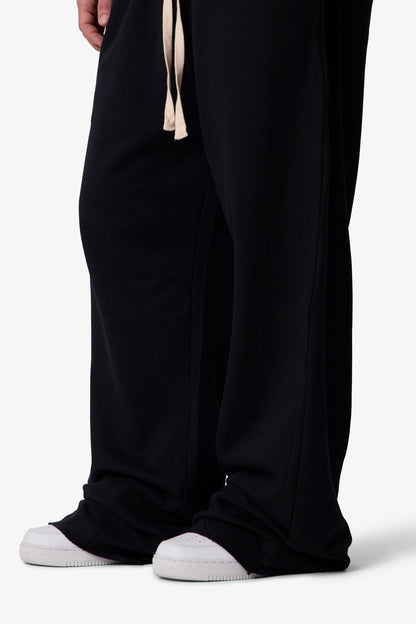 Washed Ultra Baggy Sweatpants - Black
