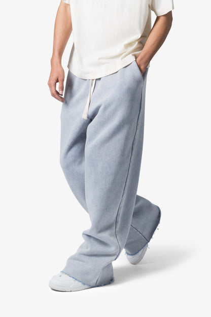 Washed Ultra Baggy Sweatpants - Washed Light Blue