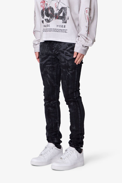 Waxed Skinny Denim - Black