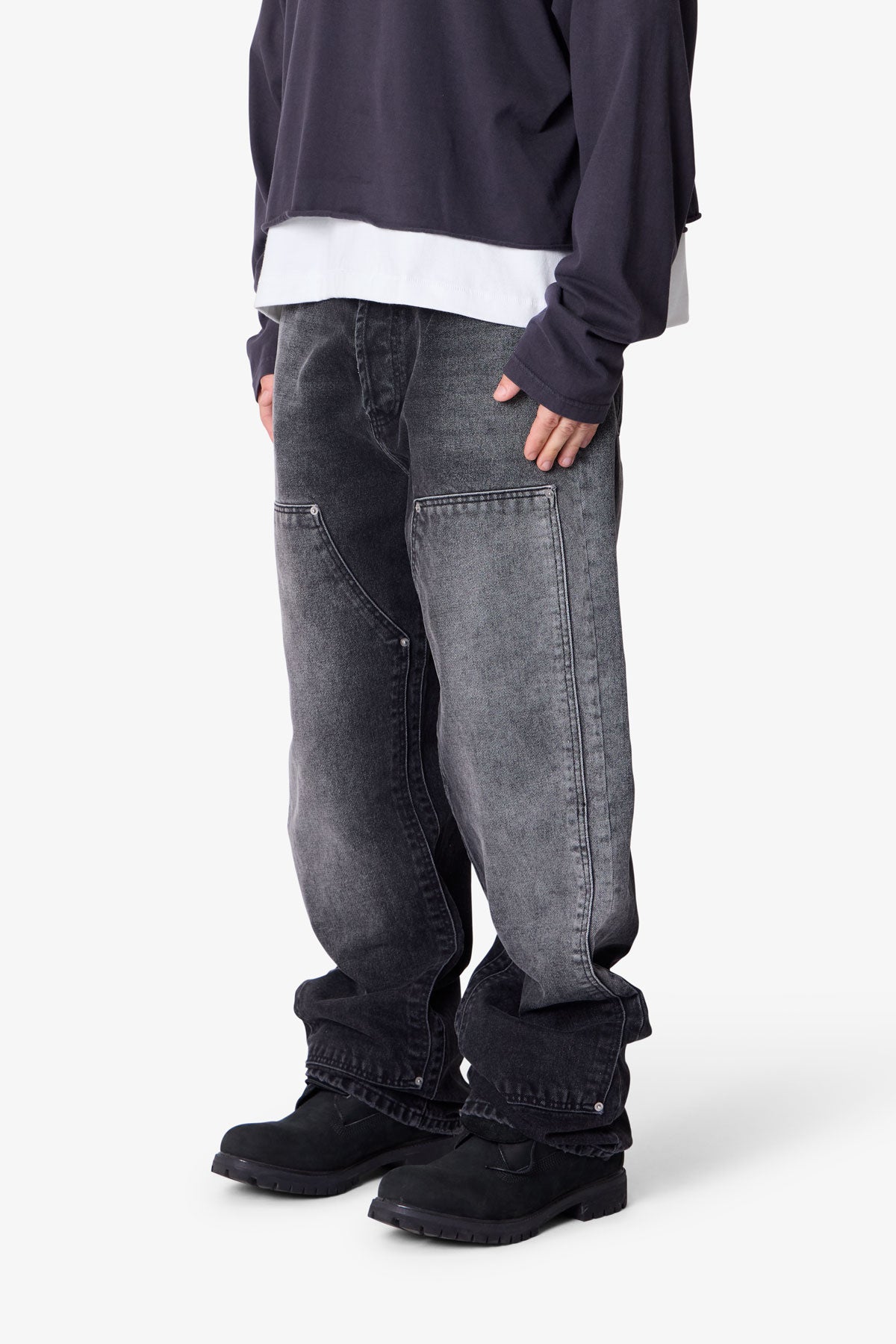 West Double Knee Denim - Black
