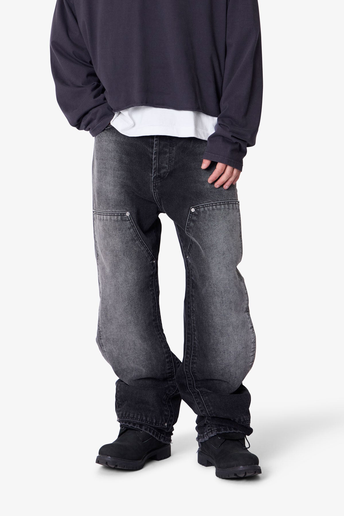 West Double Knee Denim - Black
