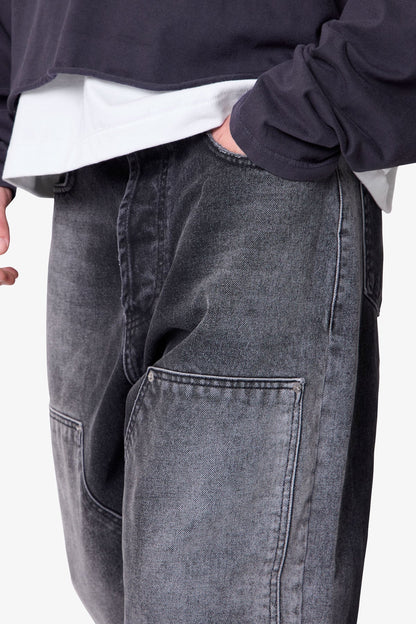 West Double Knee Denim - Black