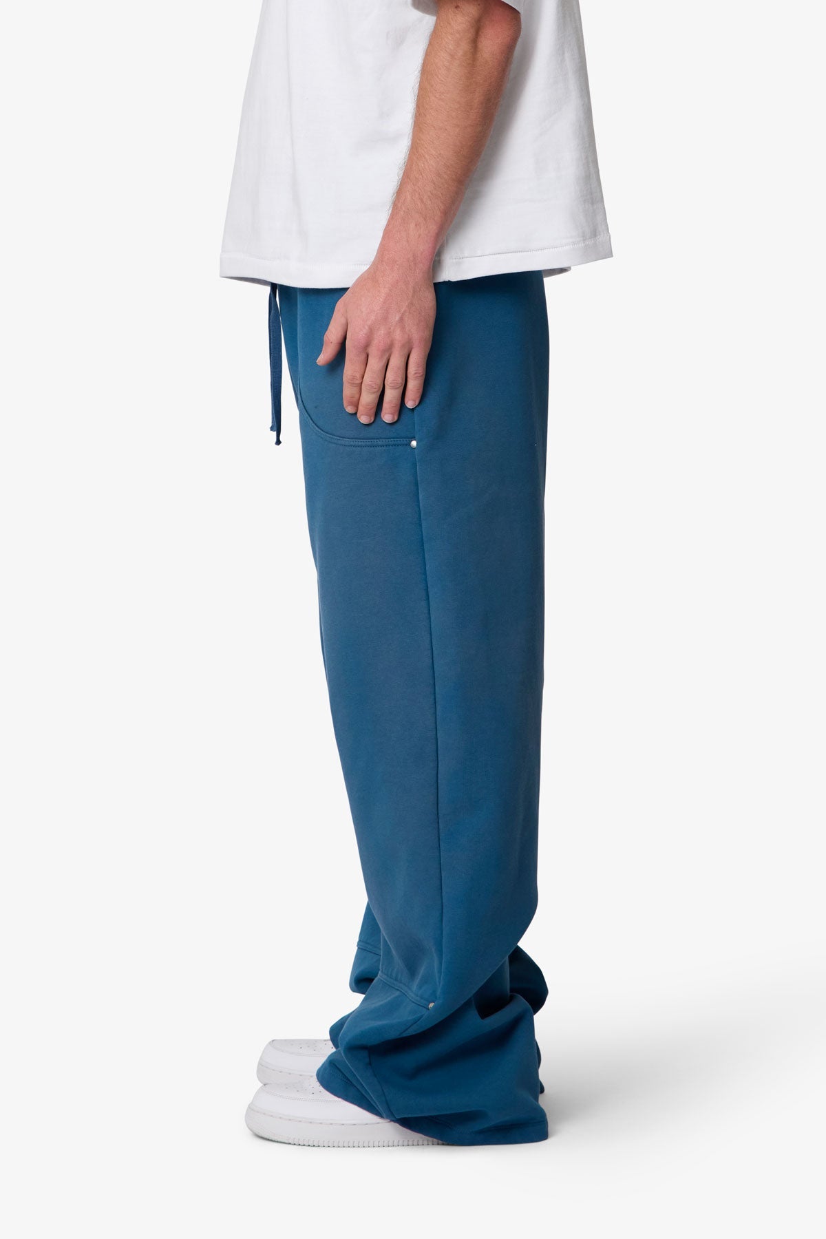 West Double Knee Sweatpants - Blue