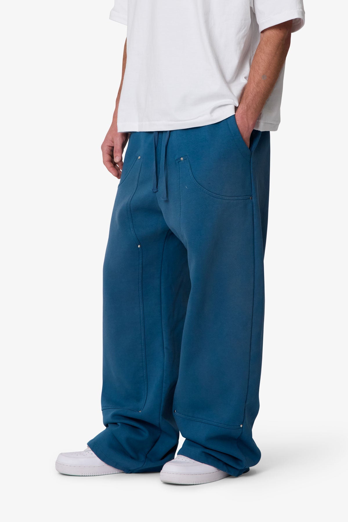 West Double Knee Sweatpants - Blue