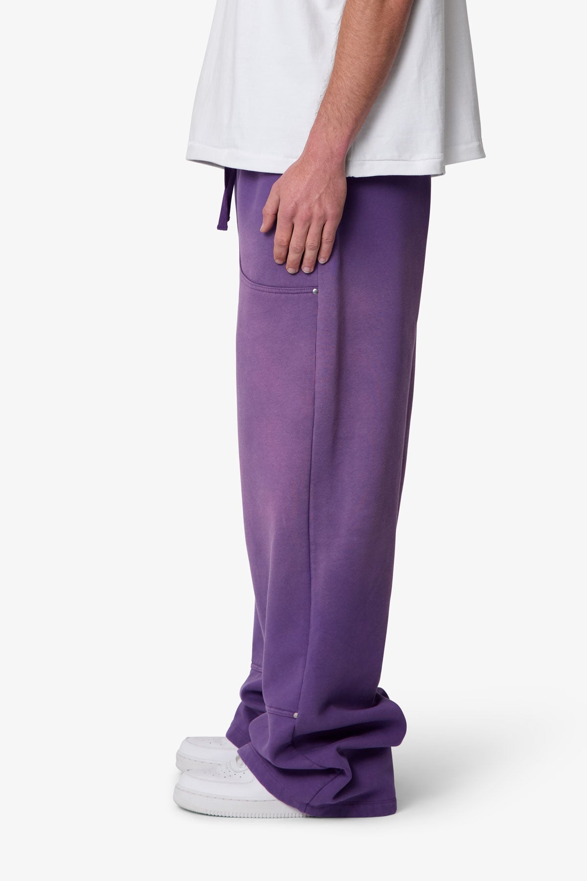 West Double Knee Sweatpants - Purple